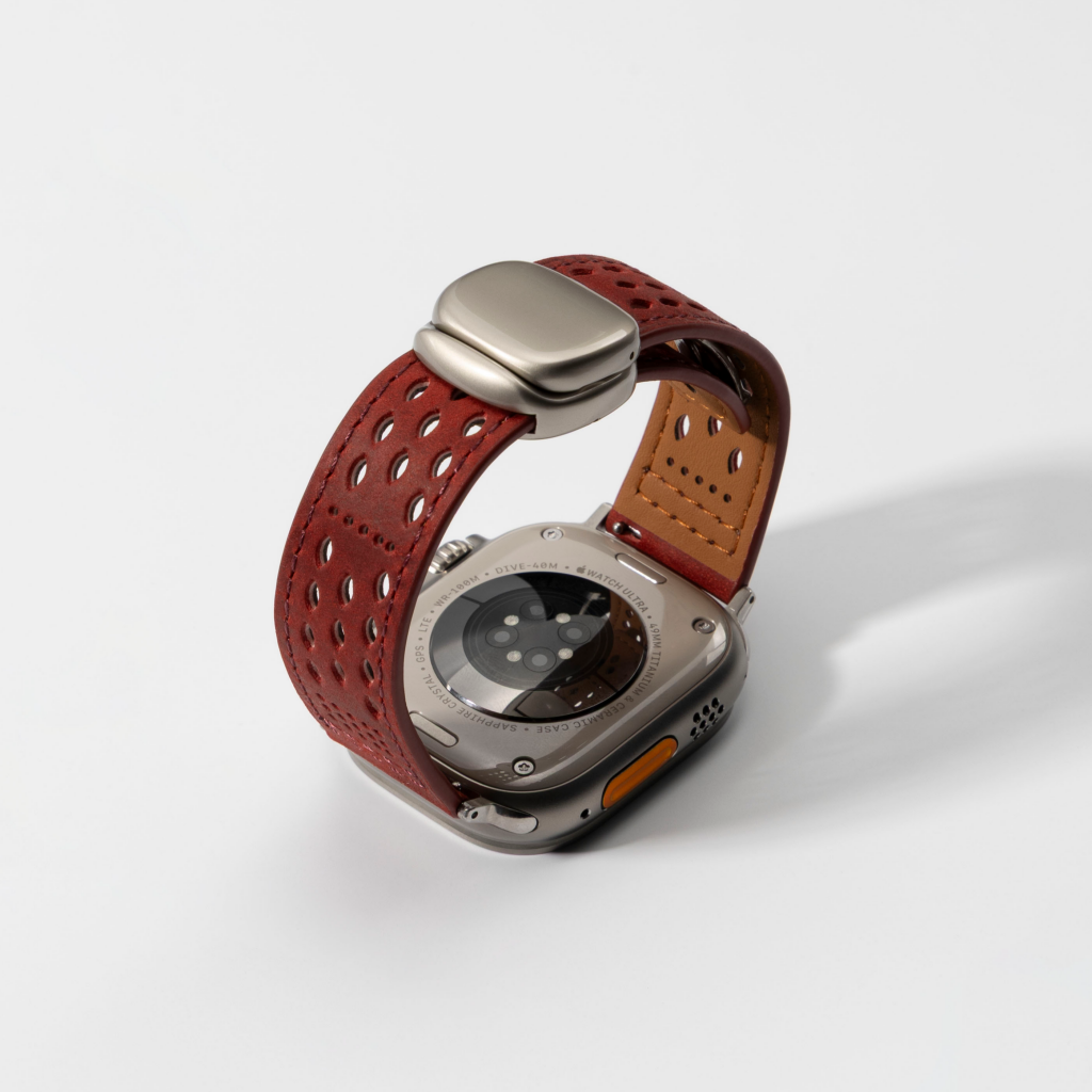 Breathable Leather Strap For Apple Watch