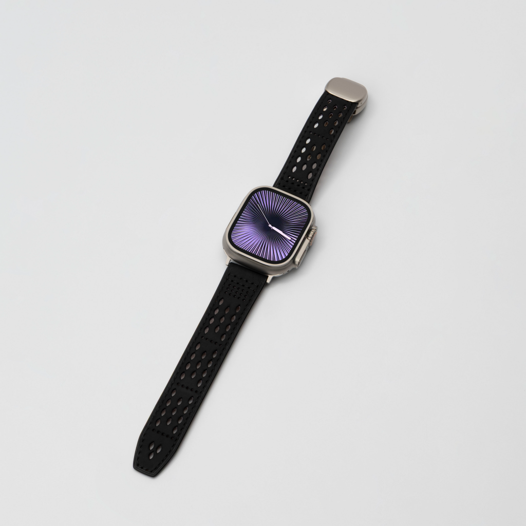 Breathable Leather Strap For Apple Watch