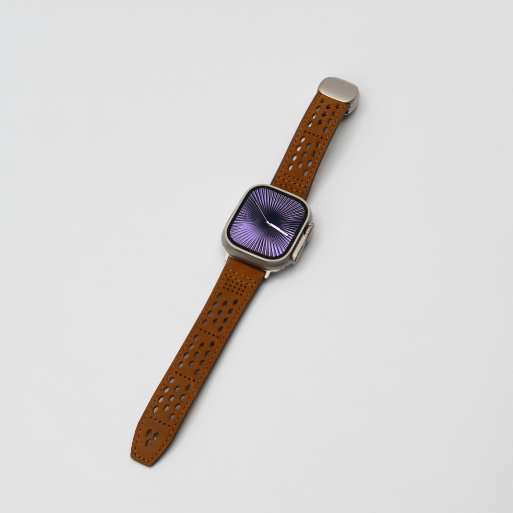 Breathable Leather Strap For Apple Watch