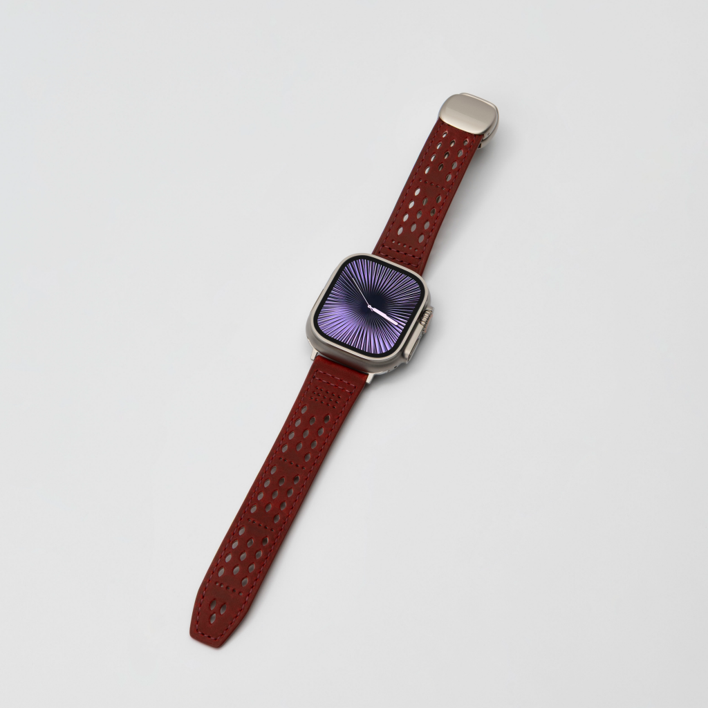 Breathable Leather Strap For Apple Watch
