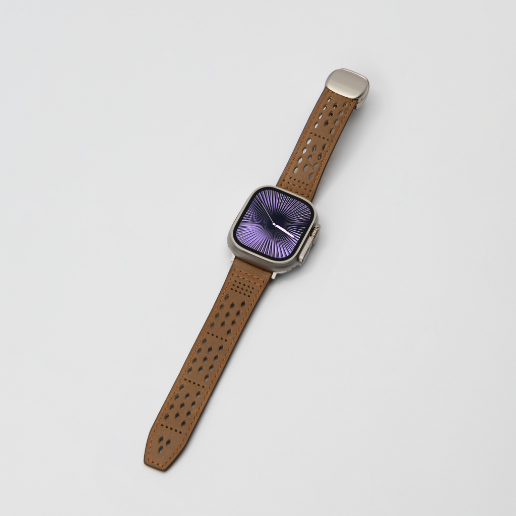 Breathable Leather Strap For Apple Watch