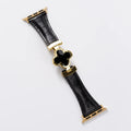 Lucky Flower Leather Strap For Apple Watch