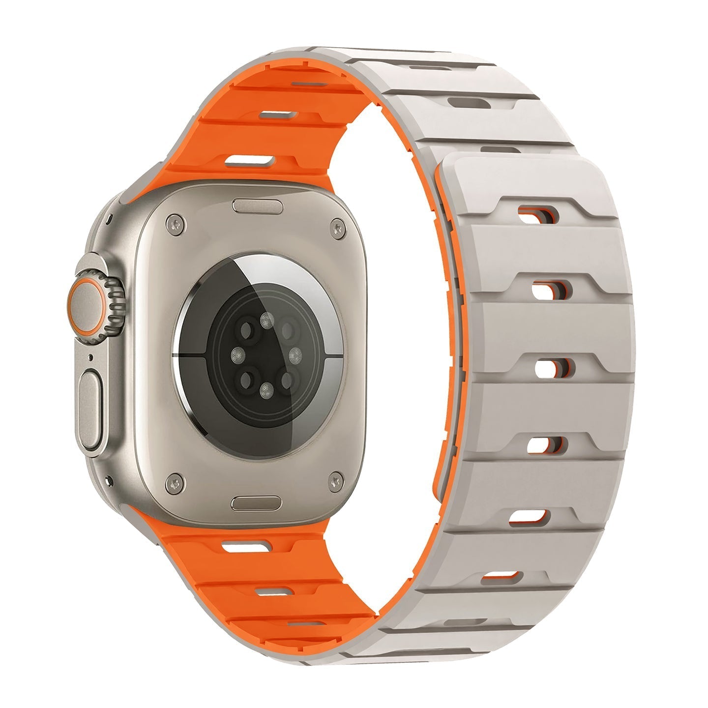 Breathable Magnetic Silicone Apple Watch Strap