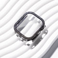 Rhinestone Case Cover With Tempered Glass