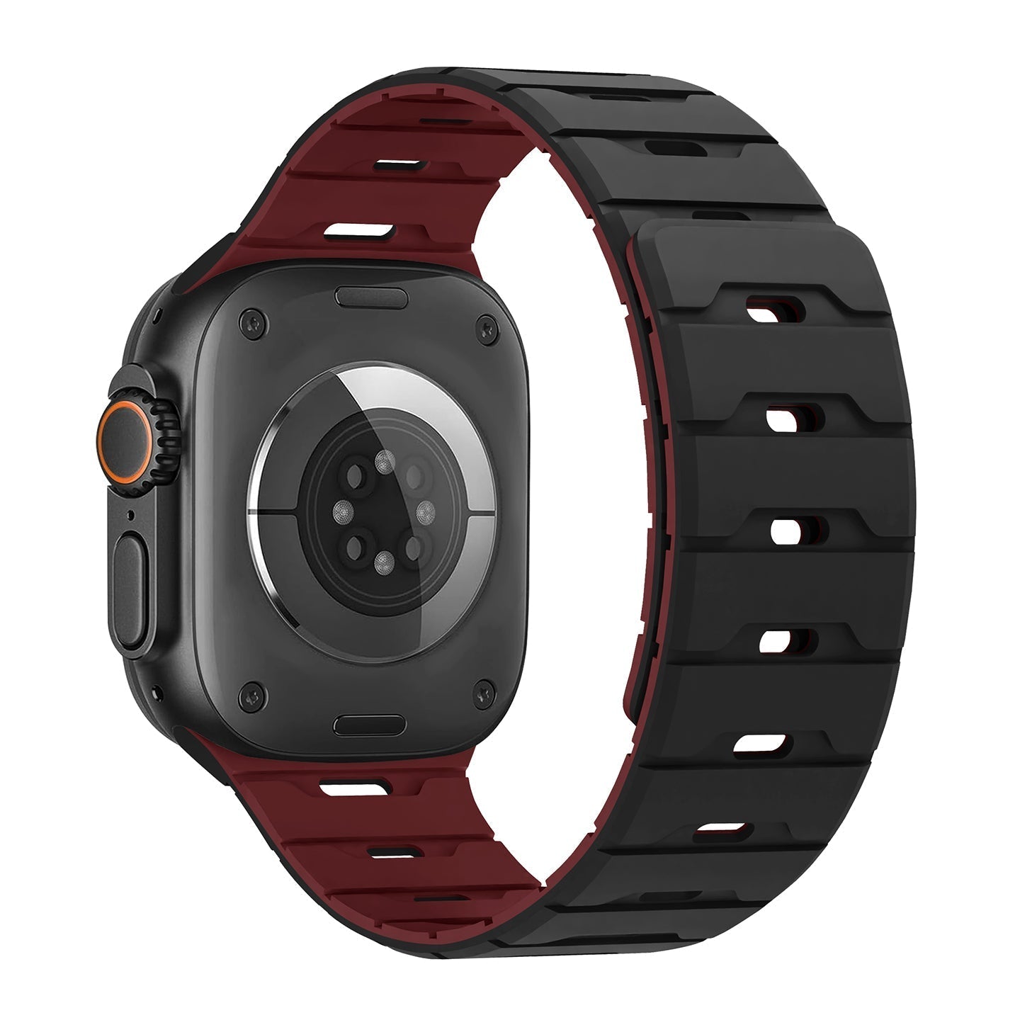 Breathable Magnetic Silicone Apple Watch Strap