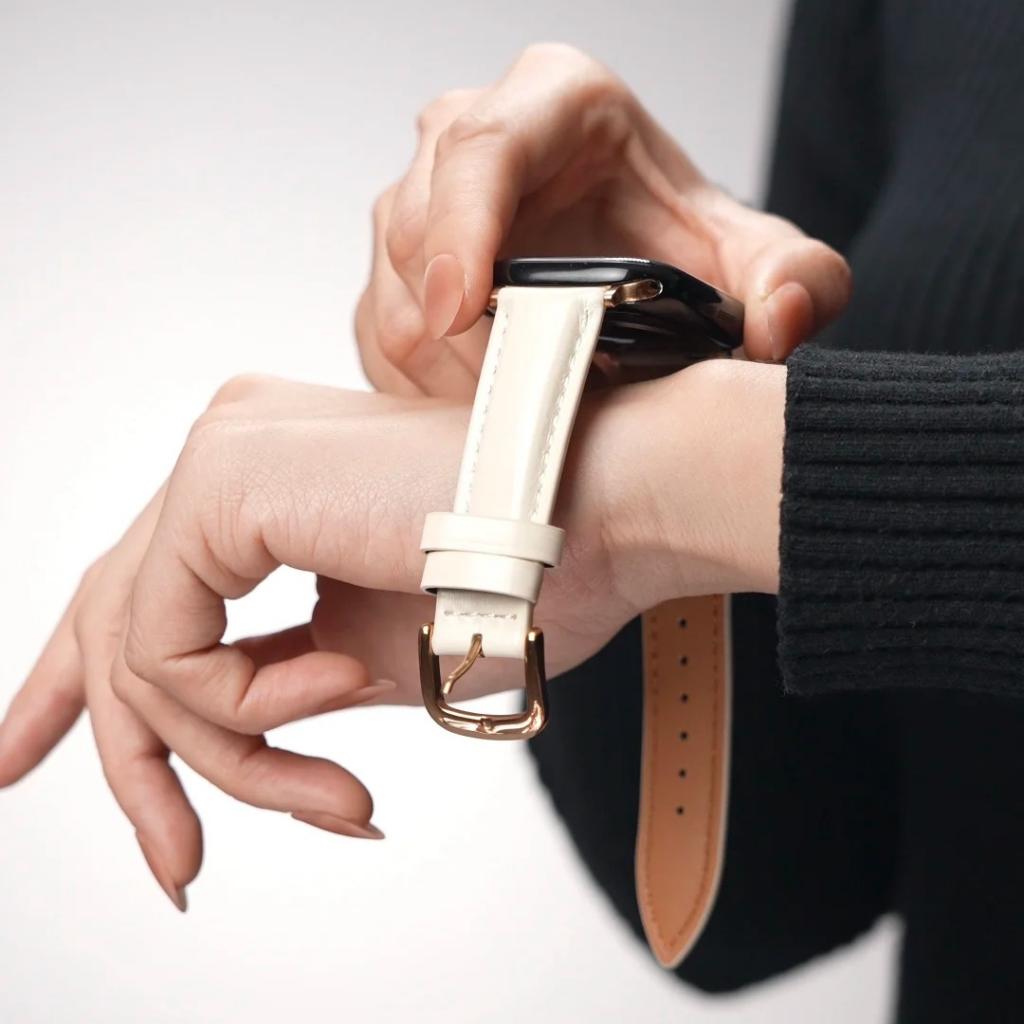 Retro Leather Apple Watch Strap